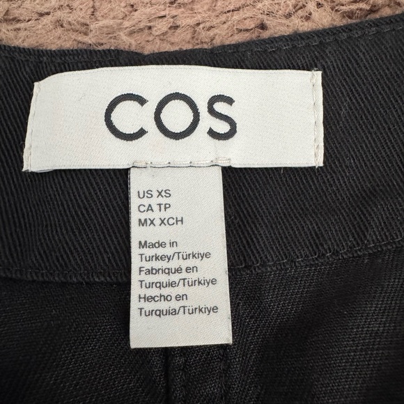 COS Black Long Sleeve Belted Jumpsuit Oversized Size XS - Picture 5 of 12